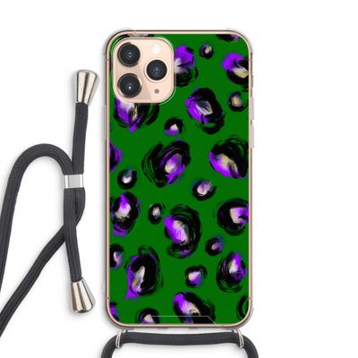 Green Cheetah: iPhone 11 Pro Max Transparant Hoesje met koord