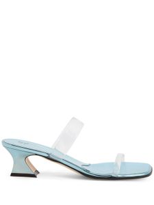 Giuseppe Zanotti mules Aude Plexi 45 mm à design ouvert - Bleu