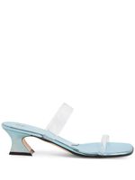 Giuseppe Zanotti mules Aude Plexi 45 mm à design ouvert - Bleu - thumbnail