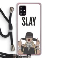Slay All Day: Samsung Galaxy A51 5G Transparant Hoesje met koord