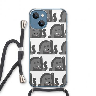 Cats: iPhone 13 Transparant Hoesje met koord