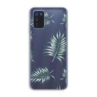 Simple leaves: Samsung Galaxy A03s Transparant Hoesje - thumbnail