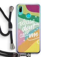 Don't call: Huawei P Smart (2019) Transparant Hoesje met koord