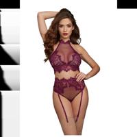 Dreamgirl Bralette and Garter Panty - S