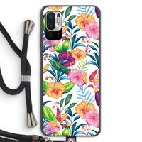 Tropisch 2: Xiaomi Redmi Note 10 5G Transparant Hoesje met koord