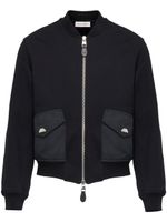 Alexander McQueen veste bomber Hybrid - Noir