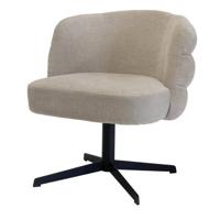 DÉJA Living - Eetkamerstoel Taupe - Draaibaar - Félix - Set van 2