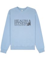 Sporty & Rich sweat Health & Fitness à logo imprimé - Bleu