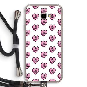 GIRL POWER: Samsung Galaxy J4 Plus Transparant Hoesje met koord