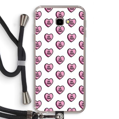 GIRL POWER: Samsung Galaxy J4 Plus Transparant Hoesje met koord