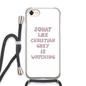 Christian Grey: iPhone 7 Transparant Hoesje met koord