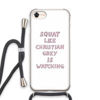 Christian Grey: iPhone 7 Transparant Hoesje met koord