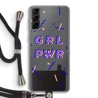 GRL PWR: Samsung Galaxy S21 Plus Transparant Hoesje met koord