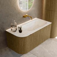 Badmeubel Mondiaz Kurve-Dlux | 95 cm cm | Meubelkleur Dusk | Wastafelkleur Ostra | Solid surface | Wasbak rechter zijde spoelbak | Zonder kraangat(en) Badmeubel Mondiaz Kurve-Dlux | 95 cm cm | Meubelkleur Dusk | Wastafelkleur Ostra | Solid surface | Wasbak rechter zijde spoelbak | Zonder kraangat(en)