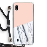 A touch of peach: Samsung Galaxy A10 Transparant Hoesje met koord