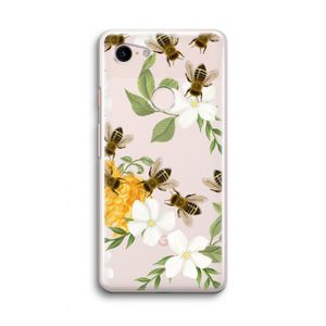 No flowers without bees: Google Pixel 3 Transparant Hoesje