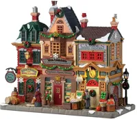 Lemax mrs. cratchit&apos;s christmas shoppes verlicht kersthuisje Caddington Village 2025