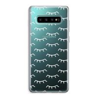 Wimpers: Samsung Galaxy S10 Plus Transparant Hoesje