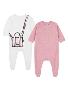 Marc Jacobs Kids pyjama en coton à logo imprimé - Rose