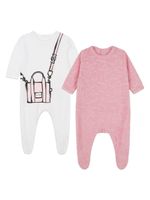 Marc Jacobs Kids pyjama en coton à logo imprimé - Rose