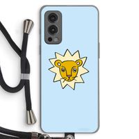 Kleine leeuw: OnePlus Nord 2 5G Transparant Hoesje met koord