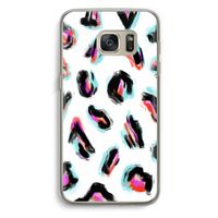 Cheetah color: Samsung Galaxy S7 Transparant Hoesje