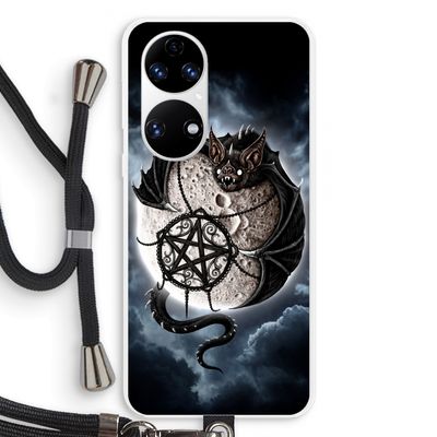 Volle maan: Huawei P50 Transparant Hoesje met koord
