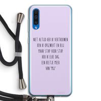 Zelfvertrouwen: Samsung Galaxy A50 Transparant Hoesje met koord
