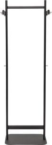 MAUL kapstok salsa metaal, hoogte 172 cm, 8 kledinghaken en kledingstang, zwart RAL 9004