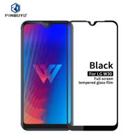 PINWUYO 9H 2.5D Full Screen Tempered Glass Film For LG W30(Black)