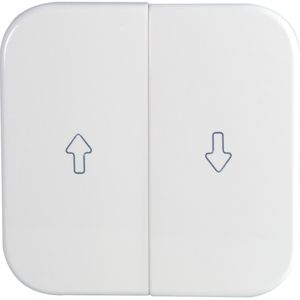 Opus drukknop voor jalouzieschakelaar wit