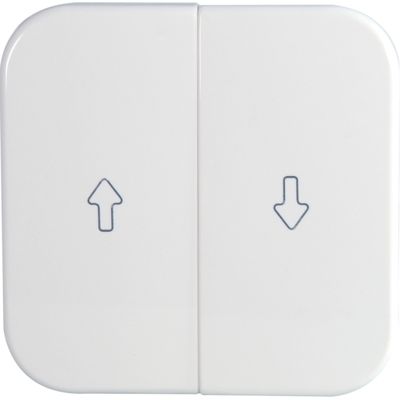 Opus drukknop voor jalouzieschakelaar wit