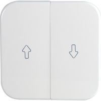 Opus drukknop voor jalouzieschakelaar wit