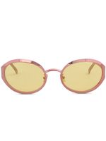 Marni Eyewear lunettes de soleil To-Sua à monture ovale - Rose