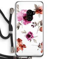 Geschilderde bloemen: Xiaomi Mi Mix 2 Transparant Hoesje met koord