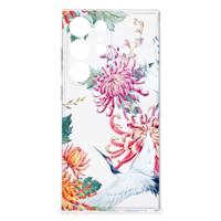Samsung Galaxy S24 Ultra | TPU Hoesje | Bird Flowers