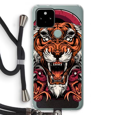 Tiger and Rattlesnakes: Pixel 5 Transparant Hoesje met koord