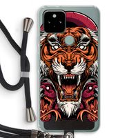 Tiger and Rattlesnakes: Pixel 5 Transparant Hoesje met koord