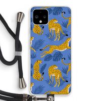 Luipaard: Pixel 4 Transparant Hoesje met koord