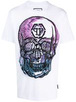 Philipp Plein t-shirt SS Skull à col rond - Blanc