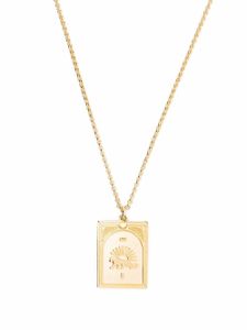 Tom Wood collier à pendentif Tarot Strength - Or