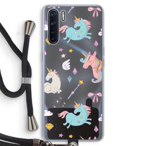 Fantasiewereld: Oppo A91 Transparant Hoesje met koord