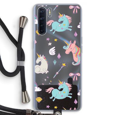Fantasiewereld: Oppo A91 Transparant Hoesje met koord