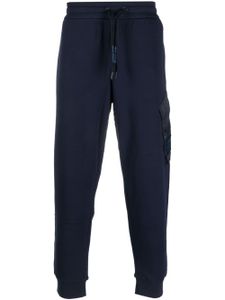 Armani Exchange pantalon de jogging à poches cargo - Bleu