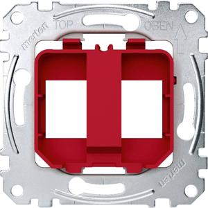 Merten MEG4566-0006 Bevestigingsplaat Afdekking Rood 1 stuk(s)