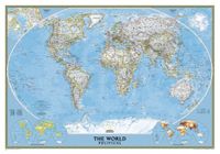 Magneetbord - Wereldkaart 85PM Wereldkaart, World Political, 280 x 194 cm | National Geographic - thumbnail