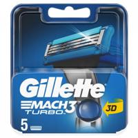 Gillette Gillette Mach 3 Turbo Scheermesjes - 5 stuks - thumbnail