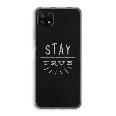 Stay true: Samsung Galaxy A22 5G Transparant Hoesje