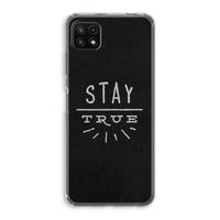 Stay true: Samsung Galaxy A22 5G Transparant Hoesje
