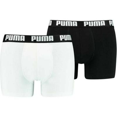 Heren Boxer Shorts Puma Basic Zwart Wit Maat S